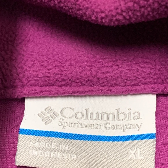 Womens Columbia Quarter Zip Cowl Neck Fleece Shirt Jacket Pullover - Picture 5 of 8